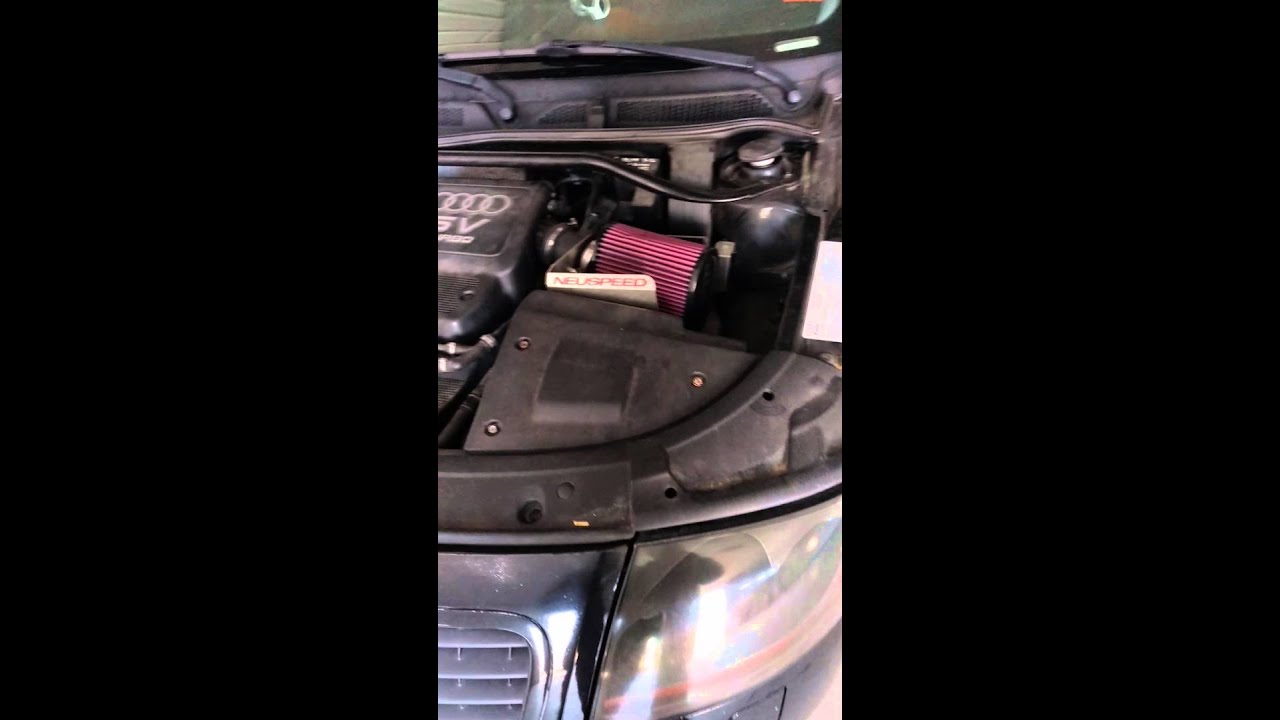 2001 Audi TT quattro with neuspeed cold air intake /BOV YouTube