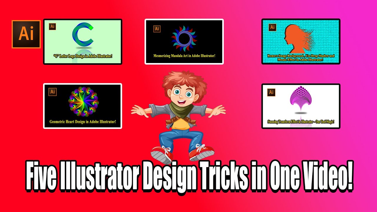 Top 5 Illustrator Design Tricks in One Video – Boost Your Creativity!