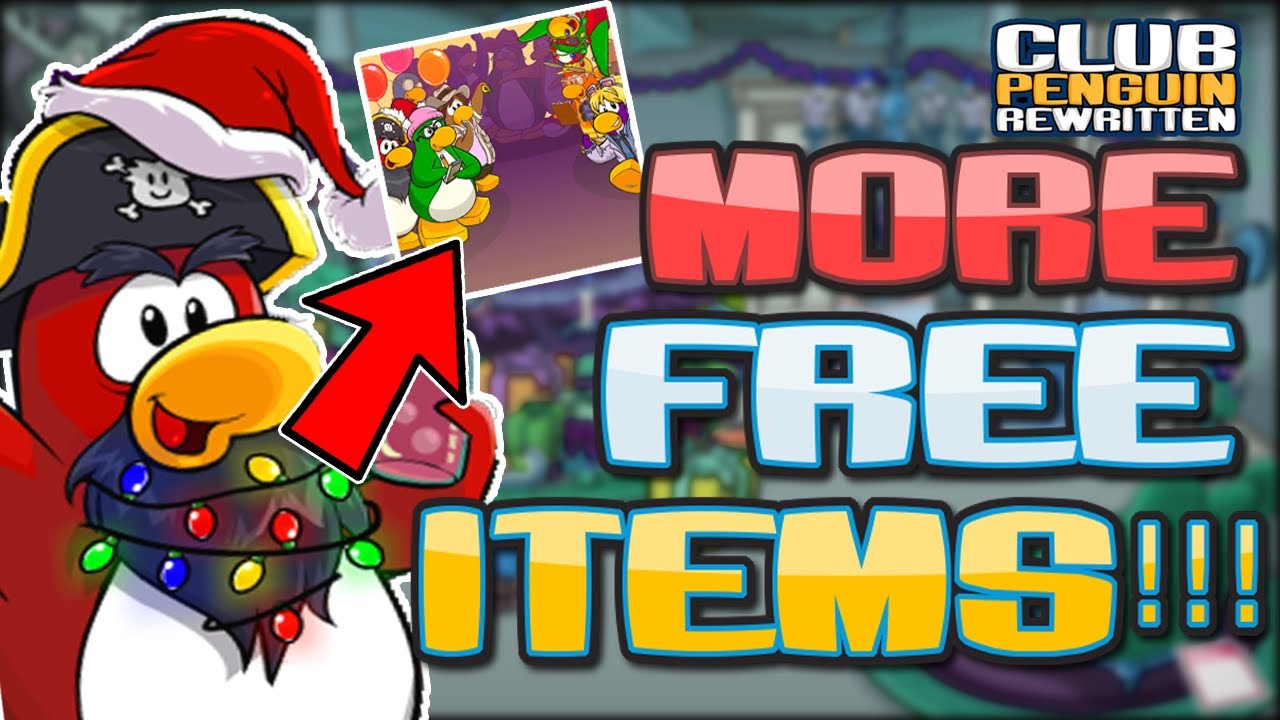 ❄NEW FREE HOLIDAY ITEMS TO GET! 🎄| Meeting Rockhopper | Reindeer Puffle | Club Penguin Rewritten