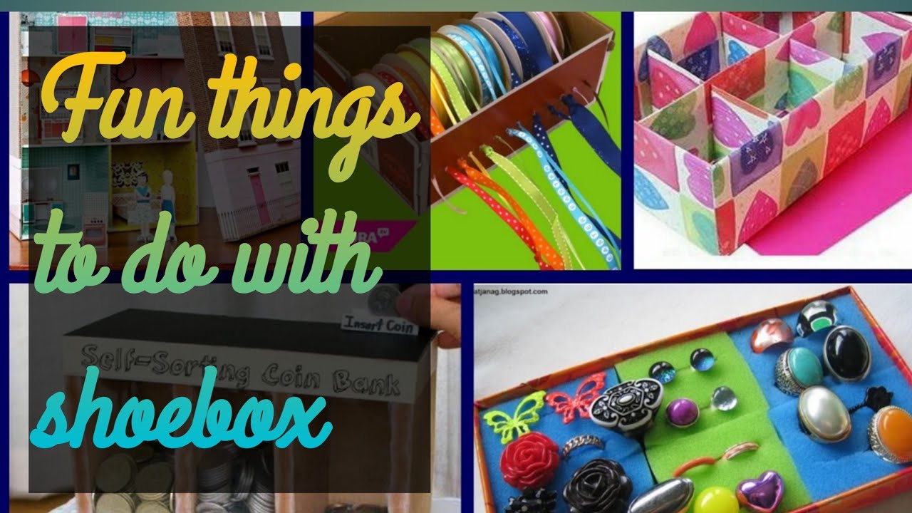 Shoe box crafts idea's|| waste material craft ideas💡 