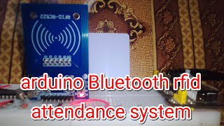 How to make Arduino Bluetooth rfid student attendance system with Android phone #hc05bluetooth