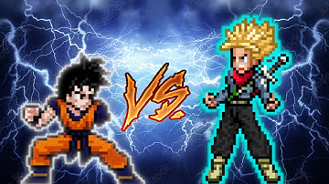 Adult Gohan One Arm VS Trunks SSJ Rage in Jump Force Mugen