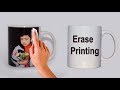 How to easily remove print of mug without rubbing  erase print of mug