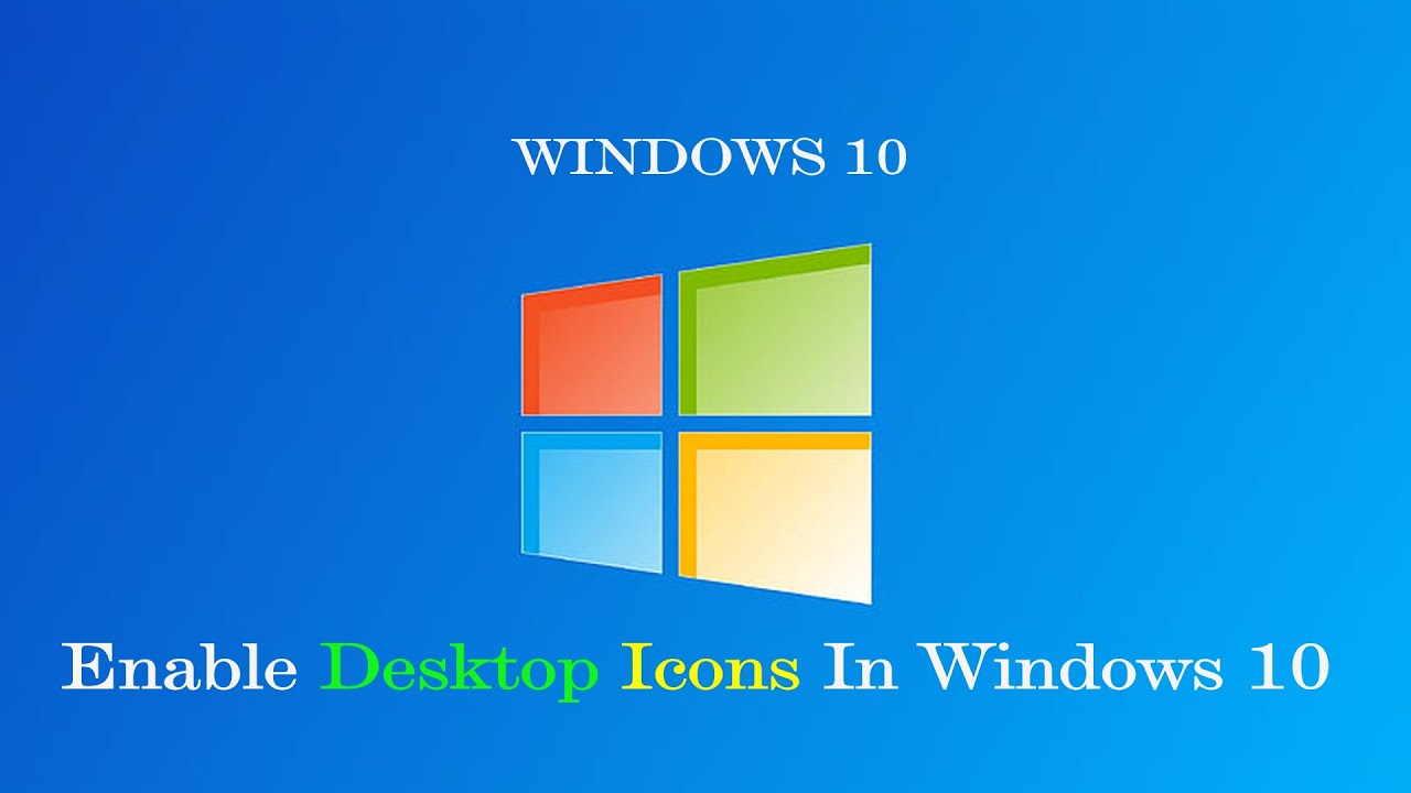 How To Show Icon On Window 10 In Hindi