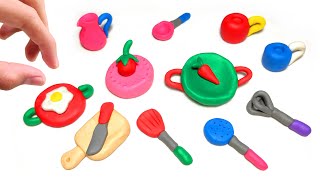 DIY How To Make Polymer Clay Miniature Kitchen Set Food Set - iClay screenshot 4