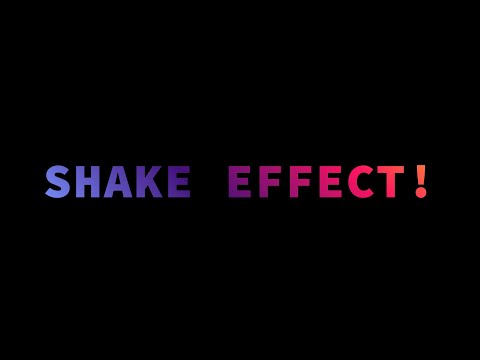 Shake Effect   | Using HTML & CSS | 2020