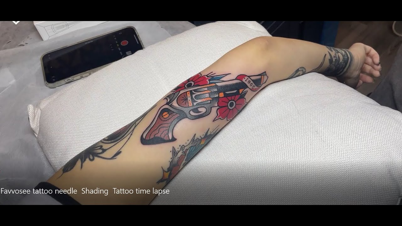 Favvosee tattoo needle |  Shading | Tattoo time lapse | Tattoo show