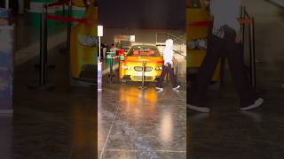 Epic Car Meet Walkthrough Spotting the Ultimate Yellow BMW E92 ⚡☠️ #bmw #car #edit #shorts #phonk