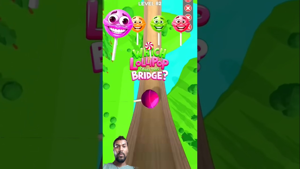 Which Lollipop Cross this Bridge❓#shorts #goingballs #youtubeshorts