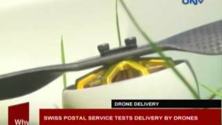 Swiss postal service tests delivery by drones