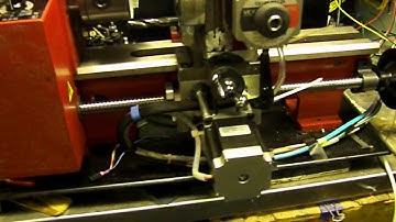 Home Brew CNC Mini lathe W/ Automatic Turret update...1 Fast run Z axis