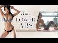 3分で下っ腹凹む!お腹の脂肪燃焼【3min LOWER ABS】3分鐘下腹訓練 燃燒下腹脂肪