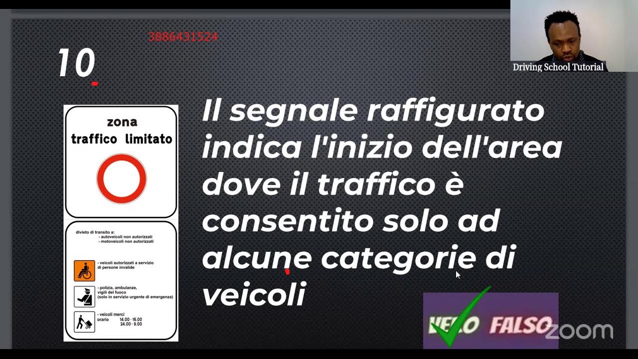 QUIZ PATENTE B LIVE. ITALIAN DRIVING QUESTIONS AND ANSWERS