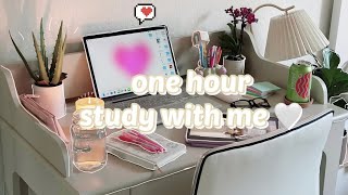 one hour study with me 📚🌸  lofi background music 🎶