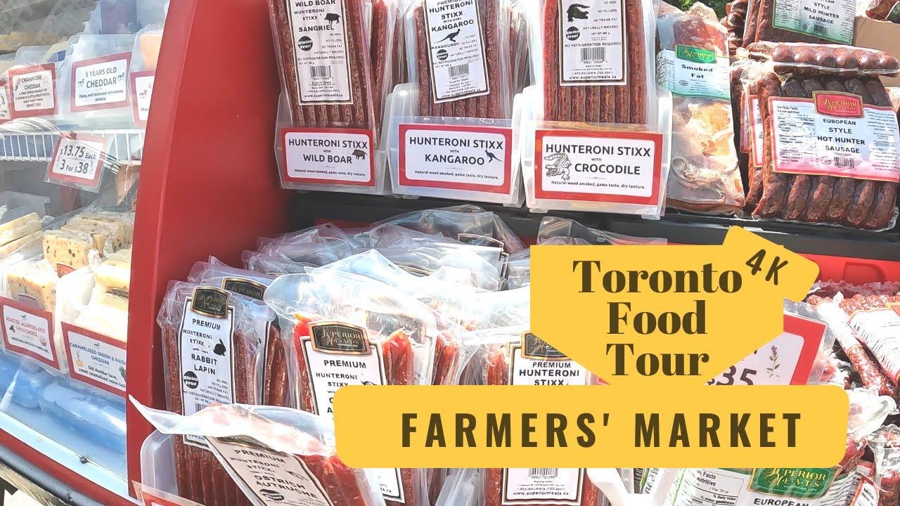 Toronto Farmers Market 2022 | 4K Food Tour| North York Farmers' Market | Mel Lastman Square