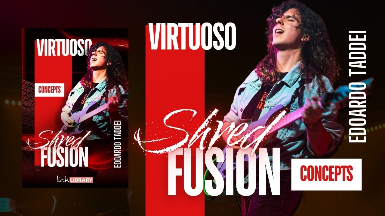 Edoardo Taddei Virtuoso Shred Fusion - Concepts | Licklibrary Guitar Course Trailer