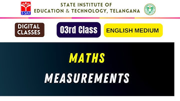 SIET : 3rd Class || MATHS (EM) - MEASUREMENTS || T-SAT