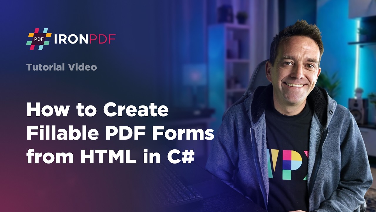 How to Create Fillable PDF Forms from HTML in C# - YouTube
