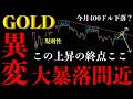 ⚠️ゴールド“大暴落間近”。週明け危険…規則性が示す“上昇の終点”とは【XAUUSD分析】