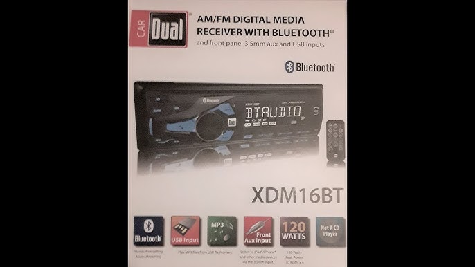 Dual Electronics XD18BT Single DIN Car Stereo Head Unit with Bluetooth,  USB, AM/FM/MP3, New 