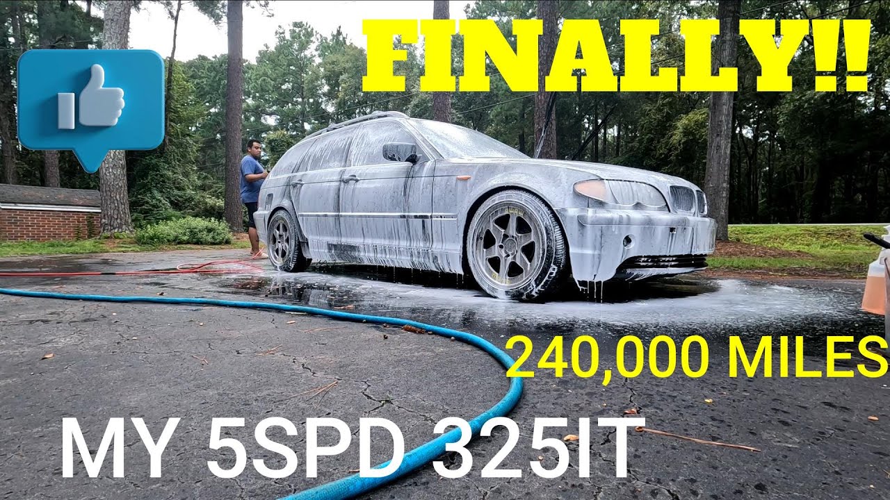 240,000 MILE BMW 325IT E46 WAGON INITIAL CLEANING OIL CHANGE