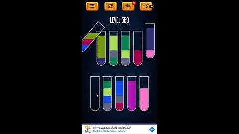 Water Sort Puzzle - Color Liquid Sorting Game Level 560 Solution