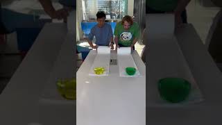 Paper Towel Race! Dont Spill Any Water!