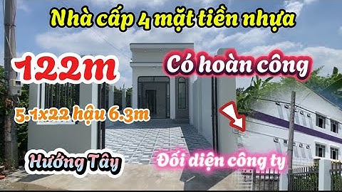 Đất Cần Giuộc| Nhà cấp 4 phong cách mới nằm mặt tiền đường nhựa, đối diện công ty lớn.
