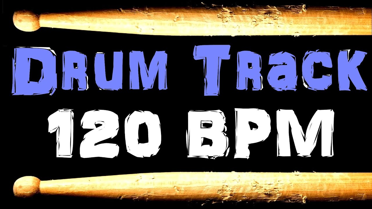 Laid Back Groove Drum Track 120 BPM Rock Drum Beats For Bass Guitar Backing