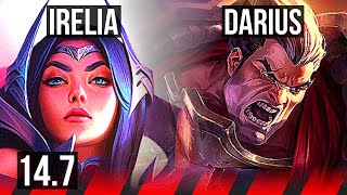 IRELIA vs DARIUS (TOP) | 7 solo kills, 300+ games, 42k DMG | KR Master | 14.7