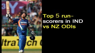 Top 5 run-scorers in IND vs NZ ODIs #sports #ipl #cricket #football