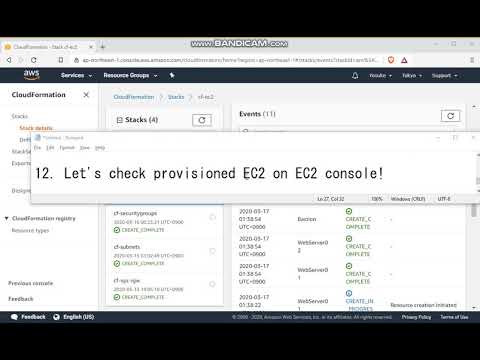 AWS09: Cloudformation (Provision EC2 linked to subnets and security groups stack)