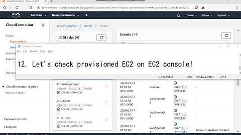 AWS09: Cloudformation (Provision EC2 linked to subnets and security groups stack)