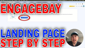 ✅  How To Create Landing Page In EngageBay CRM 🔴