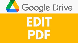 How To Edit PDF in Google Drive | Open and Edit PDF Documents | Google Drive Tutorial