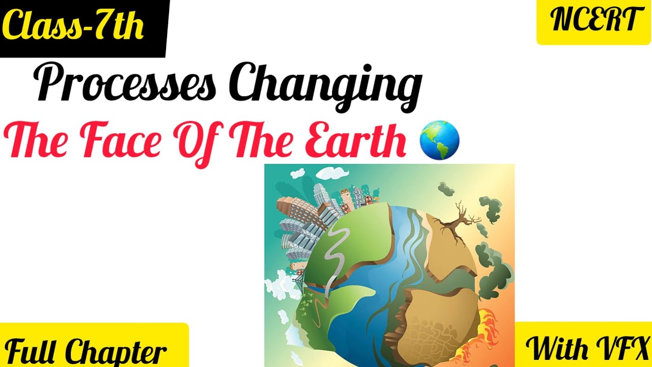 Processes Changing The Face Of The Earth 🌎 Full Chapter Class 7th ...
