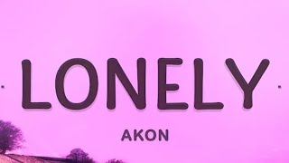 Video thumbnail of "Akon-Lonley  ( lyric )"
