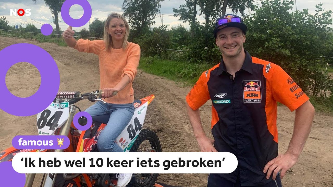 Motocrosser Jeffrey Herlings beantwoordt vragen van kinderen