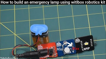 How to build an emergency lamp using Witblox robotics kit