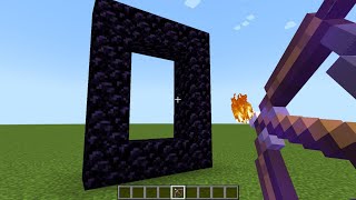 can flaming arrows activate a nether portal?