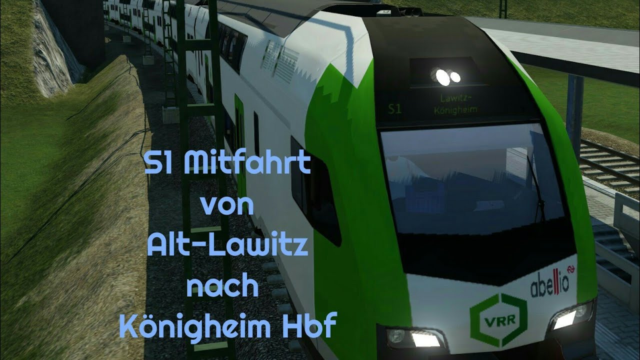 4K Transport Fever World - Neuwerbener S-Bahn - S1 Mitfahrt 4K/UHD