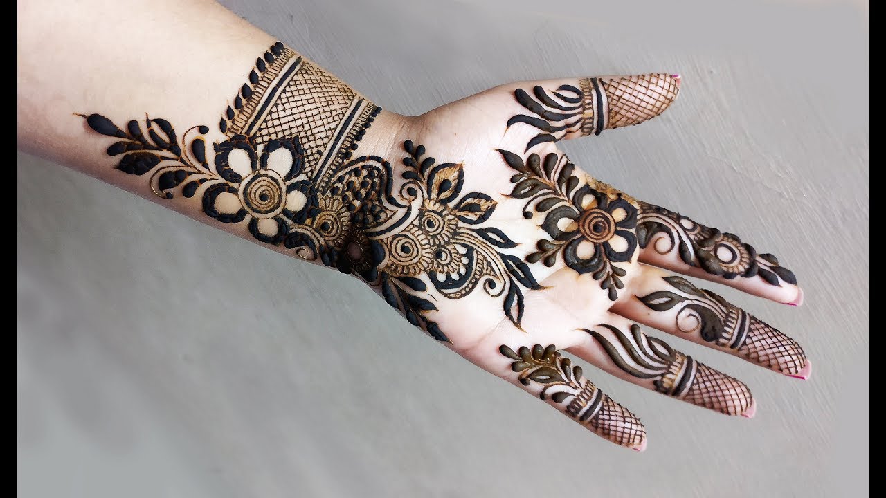 39+ Easy Henna Designs For Front Hand, Great Concept!