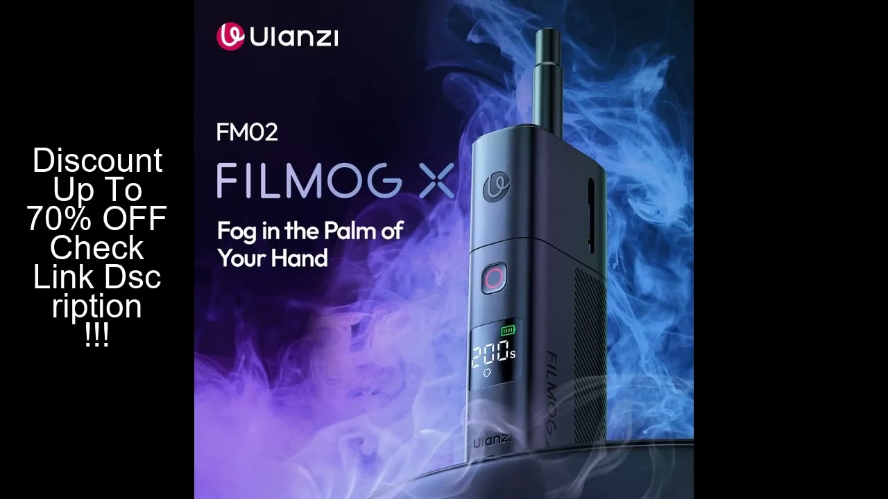 Ulanzi FM02 Electric Fog Machine FILMOG X 3 Modes Mist Dense Fog Dry Ice with Type-C Charging Portra