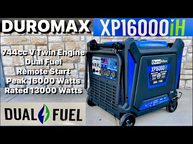 DUROMAX XP16000iH 16,000 Watt Dual Fuel Portable Inverter Generator w/ CO Alert class=