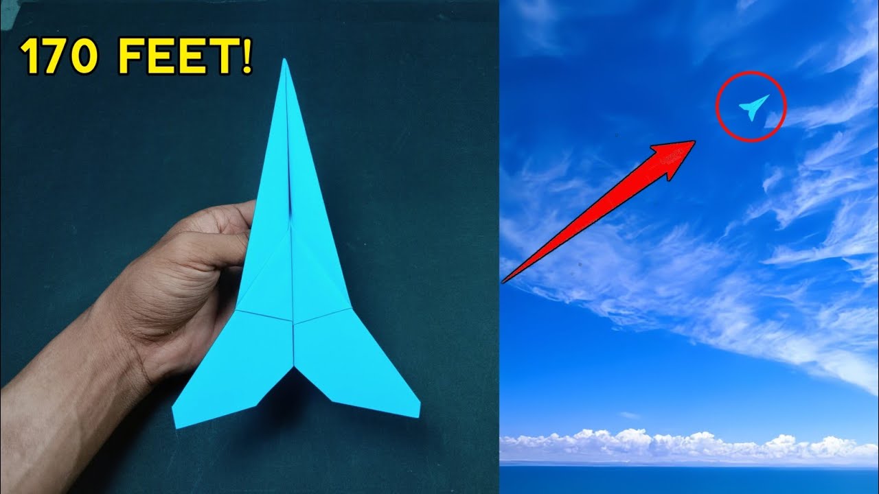 How To Fold A Paper Plane That Flies Far - YouTube