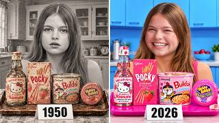 My Daughter's 100 Years Time Travel & Decades Food Taste Tests! | Jordan Matter