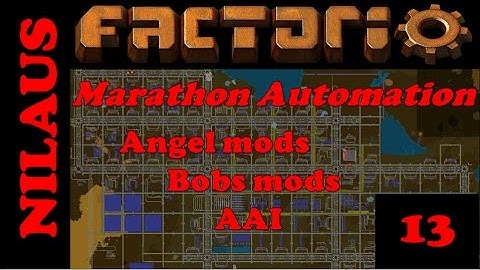 Factorio - Marathon Automation - E13 - Crushing, Sorting and Smeling Tin, Lead and Silicon