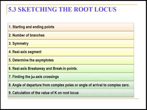 Root Locus Part 1 by Dr Rohaida - YouTube