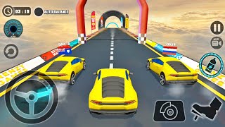 Impossible Car Tracks 3D - Yellow Lambo Driving Multiplayer Mode - Android Gameplay walkthrough 2017 screenshot 2