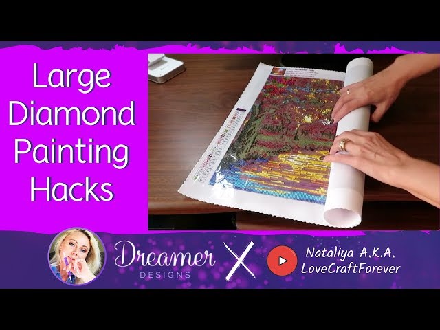 Large Diamond Paint Canvas Hacks